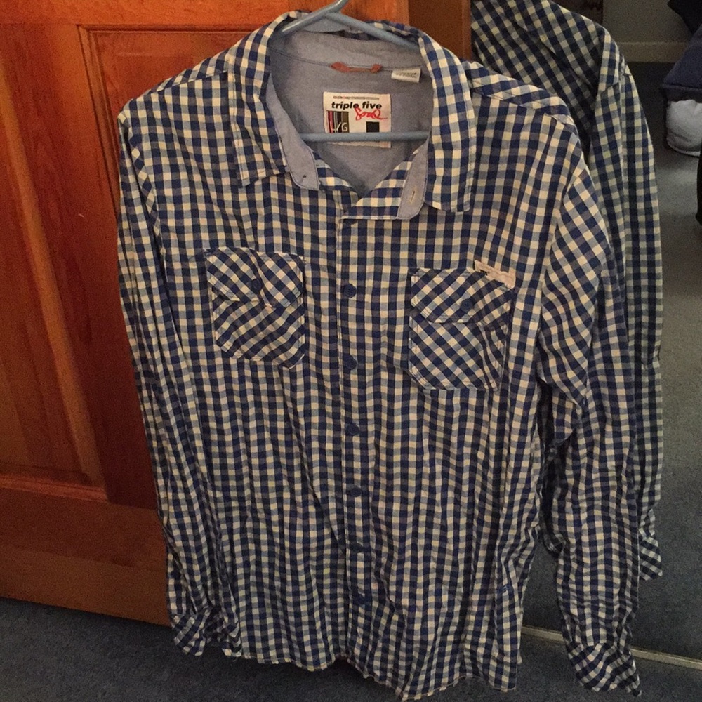 Triple five soul button up shirt